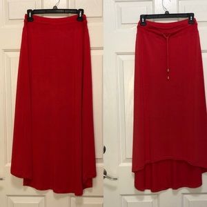 Chico's Zenergy hot pink cotton knit skirt, size 0